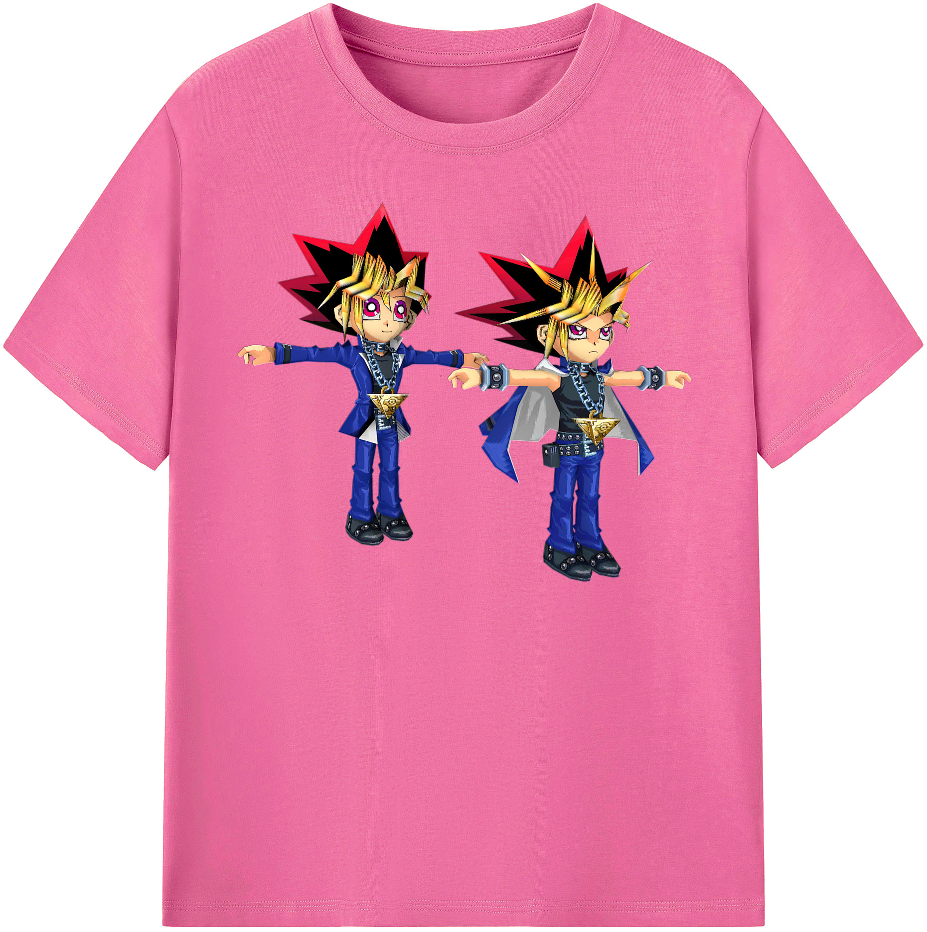 （画像用） 遊☆戯☆王 Yu-Gi-Oh! レディースカジュアルプリントTシャツ（綿100％）